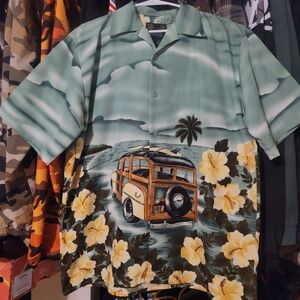 Vintage YMLA Hawaiian Button Shirt